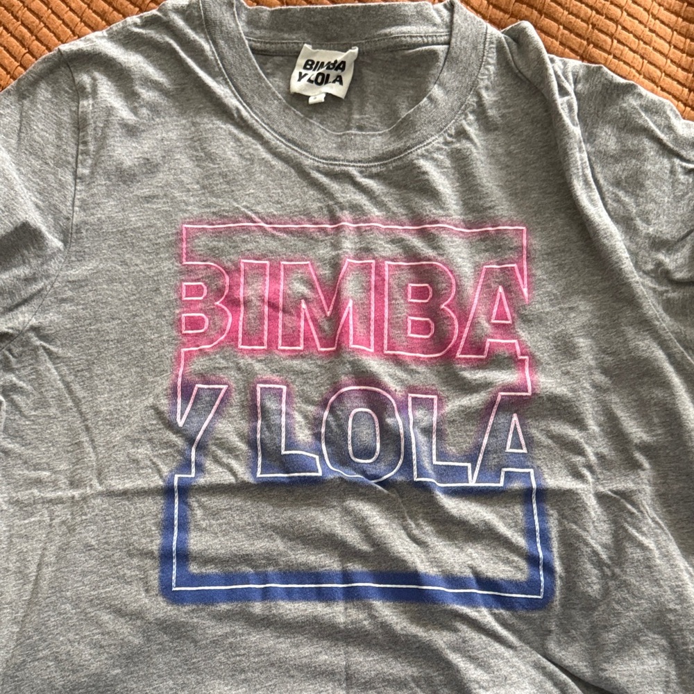 Bimba Y Lola Gray Short Sleeve Tee